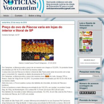 Preço do ovo de Páscoa varia em lojas do interior e litoral de SP – Notícias Votorantim