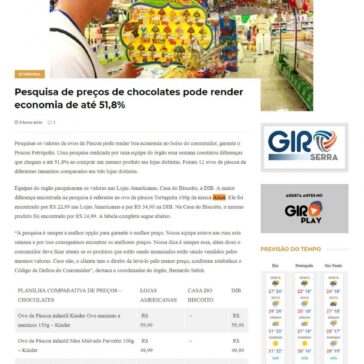 Pesquisa de preços de chocolates pode render economia de até 51,8% – Portal Giro