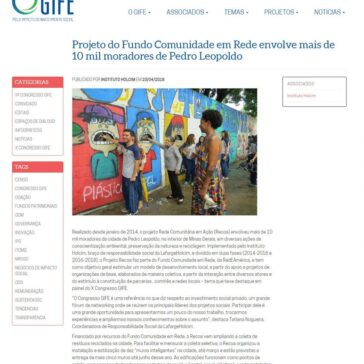 Projeto do Fundo Comunidade em Rede envolve mais de 10 mil moradores de Pedro Leopoldo – Gife
