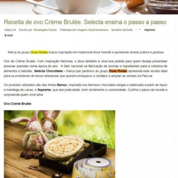 Receita de ovo Crème Brulée. Selecta ensina o passo a passo – Universo de Rose