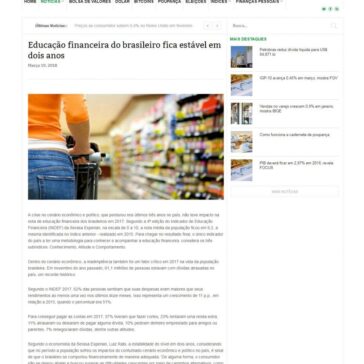 Educação financeira do brasileiro fica estável em dois anos – Investimentos e Notícias