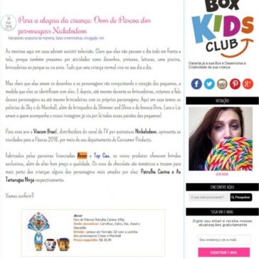 Para a alegria da criança: Ovos de Páscoa dos personagens Nickelodeon – Ariane Baldassin