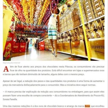 Ovos de Páscoa estão até 30% menores, muitos com o mesmo preço – Circuito Mato Grosso