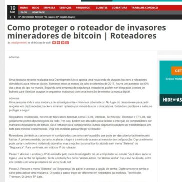 Como proteger o roteador de invasores mineradores de bitcoin | Roteadores – Blog Zion Tech Group