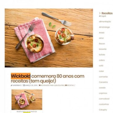 Wickbold comemora 80 anos com receitas (tem queijo!) – Portal do Queijo
