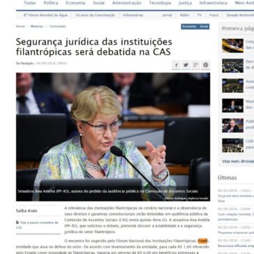 Segurança jurídica das instituições filantrópicas será debatida na CAS – Senado Federal