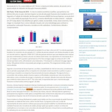 Mesmo com crise econômica e política, educação financeira do brasileiro fica estável em dois anos, revela Serasa – Jornal Dia Dia