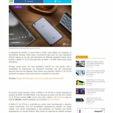 Neffos C7 da TP-Link custa 140£, a alternativa ao Nokia 1 da HMD Global – 4G News (Portugal)