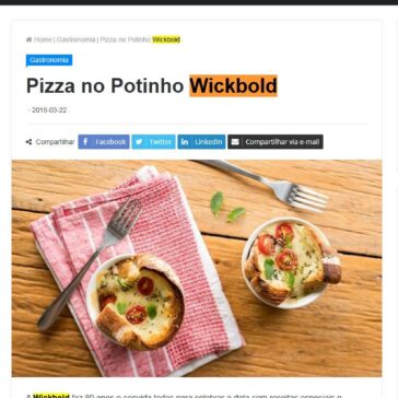 Pizza no Potinho Wickbold – Revista News