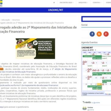 Prorrogado adesão ao 2° Mapeamento das Iniciativas de Educação Financeira – Undime