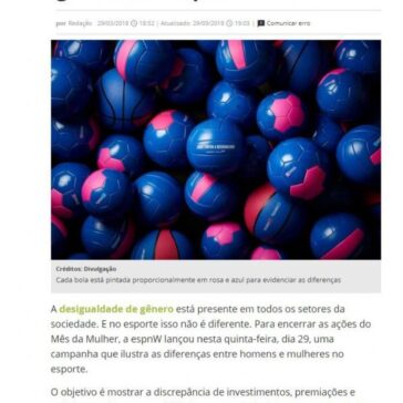 Campanha usa bolas para representar desigualdade de gênero no esporte – Catraca Livre