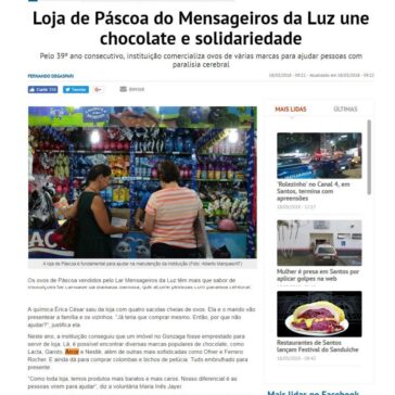 Loja de Páscoa do Mensageiros da Luz une chocolate e solidariedade – A Tribuna