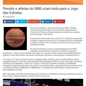 Penalty e atletas do NBB criam bola para o Jogo das Estrelas – Promoview