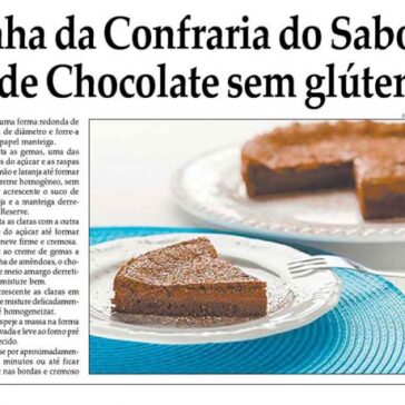 Na cozinha da Confraria do Sabor receita de Bolo de Chocolate sem glúten Selecta – Jornal do Commercio