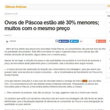 Ovos de Páscoa estão até 30% menores; muitos com o mesmo preço – Cassilandia News