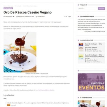 Ovo de Páscoa Caseiro Vegano – Vida Plena Bem Estar