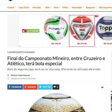 Final do Campeonato Mineiro, entre Cruzeiro e Atlético, terá bola especial – Super Esportes