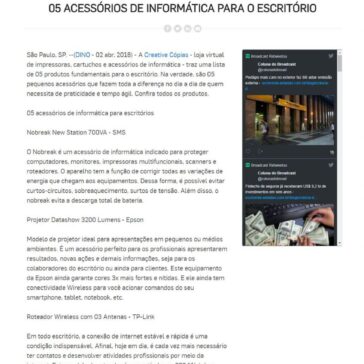 05 acessórios de informática para o escritório – Broadcast