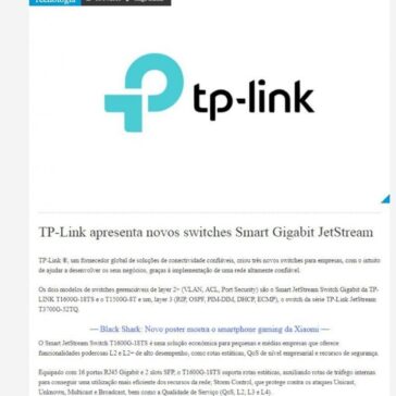 TP-Link apresenta novos switches Smart Gigabit JetStream – Techenet