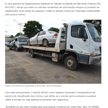 Portaria do Detran muda sistema de classificação de danos – Portal Lubes