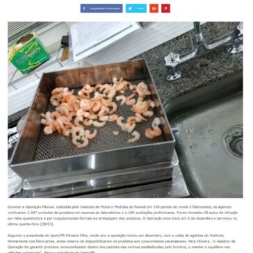 Fiscais encontram embalagens de peixes de 1 kg com apenas 800 gramas Sem avaliações ainda. – A Semana News