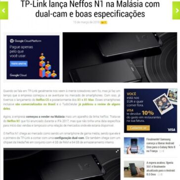 TP-Link lança Neffos N1 na Malásia com dual-cam e boas especificações – Tudo Celular