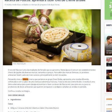 Receita de Páscoa: aprenda a fazer Ovo de Crème Brulée – Dia Online