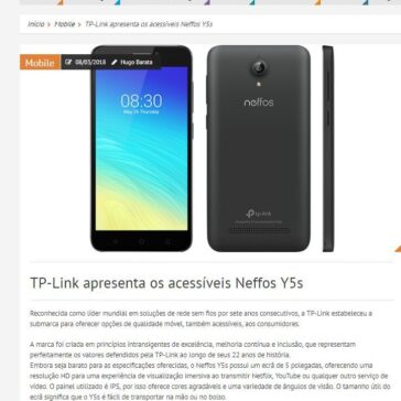 TP-Link apresenta os acessíveis Neffos Y5s – Teche Net