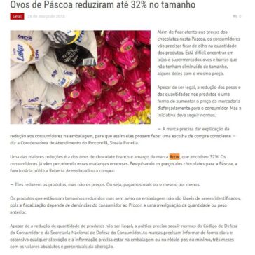 Ovos de Páscoa reduziram até 32% no tamanho – Ideal MT