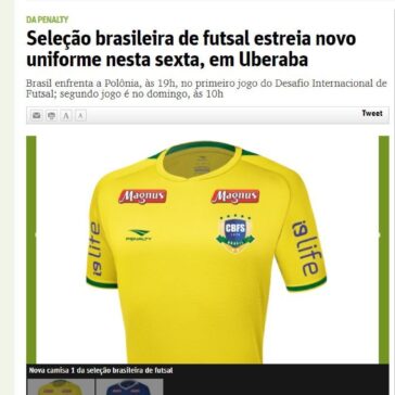Seleção brasileira de futsal estreia novo uniforme nesta sexta, em Uberaba – O Tempo (On-line)