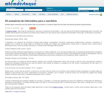 05 acessórios de informática para o escritório – MT em destaque
