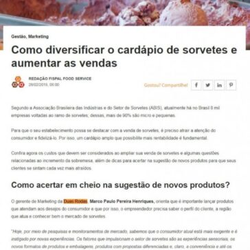 Como diversificar o cardápio de sorvetes e aumentar as vendas – Fispal Food Service