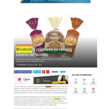 Wickbold é premiada no ranking Líderes de Vendas – Abc da Comunicação