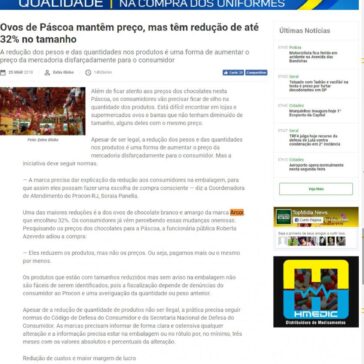 Ovos de Páscoa mantêm preço, mas têm redução de até 32% no tamanho – Topmídia News
