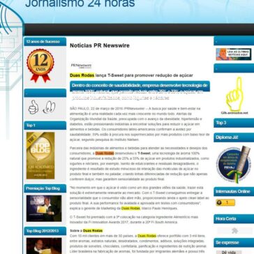 Duas Rodas lança T-Sweet para promover redução de açúcar – Jornalismo 24 Horas