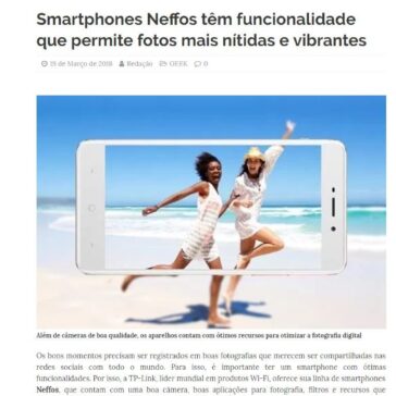 Smartphones Neffos têm funcionalidade que permite fotos mais nítidas e vibrantes – Itapetininga