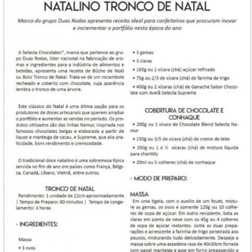 Selecta ensina receita do doce natalino tronco de Natal – Revista Confeitaria Brasil