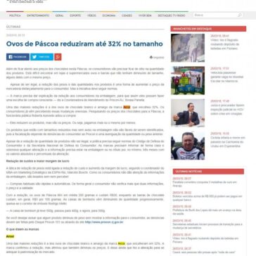 Ovos de Páscoa reduziram até 32% no tamanho – Cidade Verde