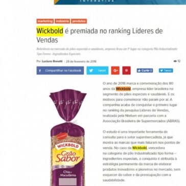 Wickbold é premiada no ranking Líderes de Vendas – Abc da Comunicação
