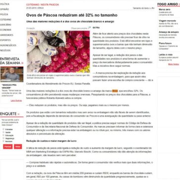 Ovos de Páscoa reduziram até 32% no tamanho – Mídia News