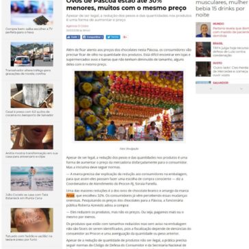 Ovos de Páscoa estão até 30% menores, muitos com o mesmo preço – IBahia