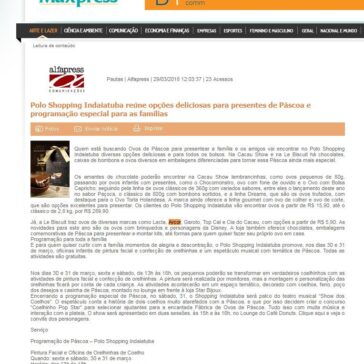 Polo Shopping Indaiatuba reúne opções deliciosas para presentes de Páscoa e programação especial para as famílias – Maxpress Net