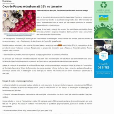 Ovos de Páscoa reduziram até 32% no tamanho – FN Florestanet