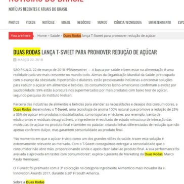 Duas Rodas lança T-Sweet para promover redução de açúcar – Notícias do Brasil