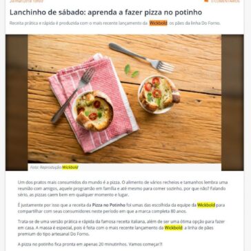 Lanchinho de sábado: aprenda a fazer pizza no potinho – Dia Online