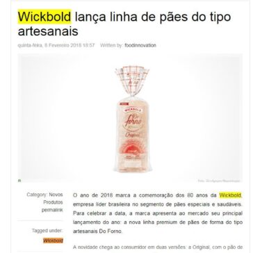 Wickbold lança linha de pães do tipo artesanais – Food Innovation