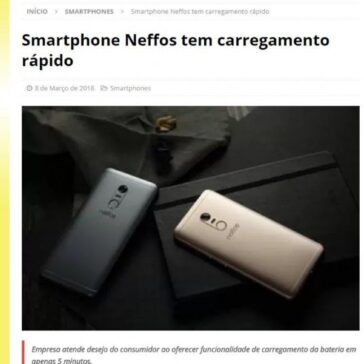 Smartphone Neffos tem carregamento rápido – MTI Tecnologia