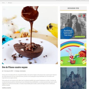 Ovo de Páscoa caseiro vegano – Revista Exclusive
