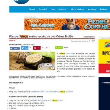 Páscoa: Selecta ensina receita de ovo Crème Brulée – Arroz de Fyesta