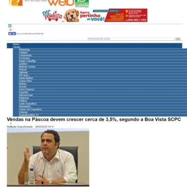 Vendas na Páscoa devem crescer cerca de 3,5%, segundo a Boa Vista SCPC – Guarulhos Web